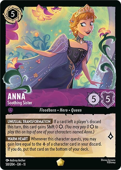 Anna - Soothing Sister 50/204 NM Legendary FOIL - Winterspell