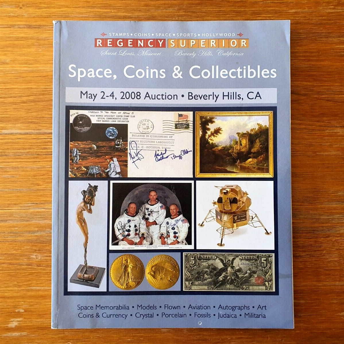Space NASA Coins Stamps Collectables Auction Catalogue Regency Superior May 2008