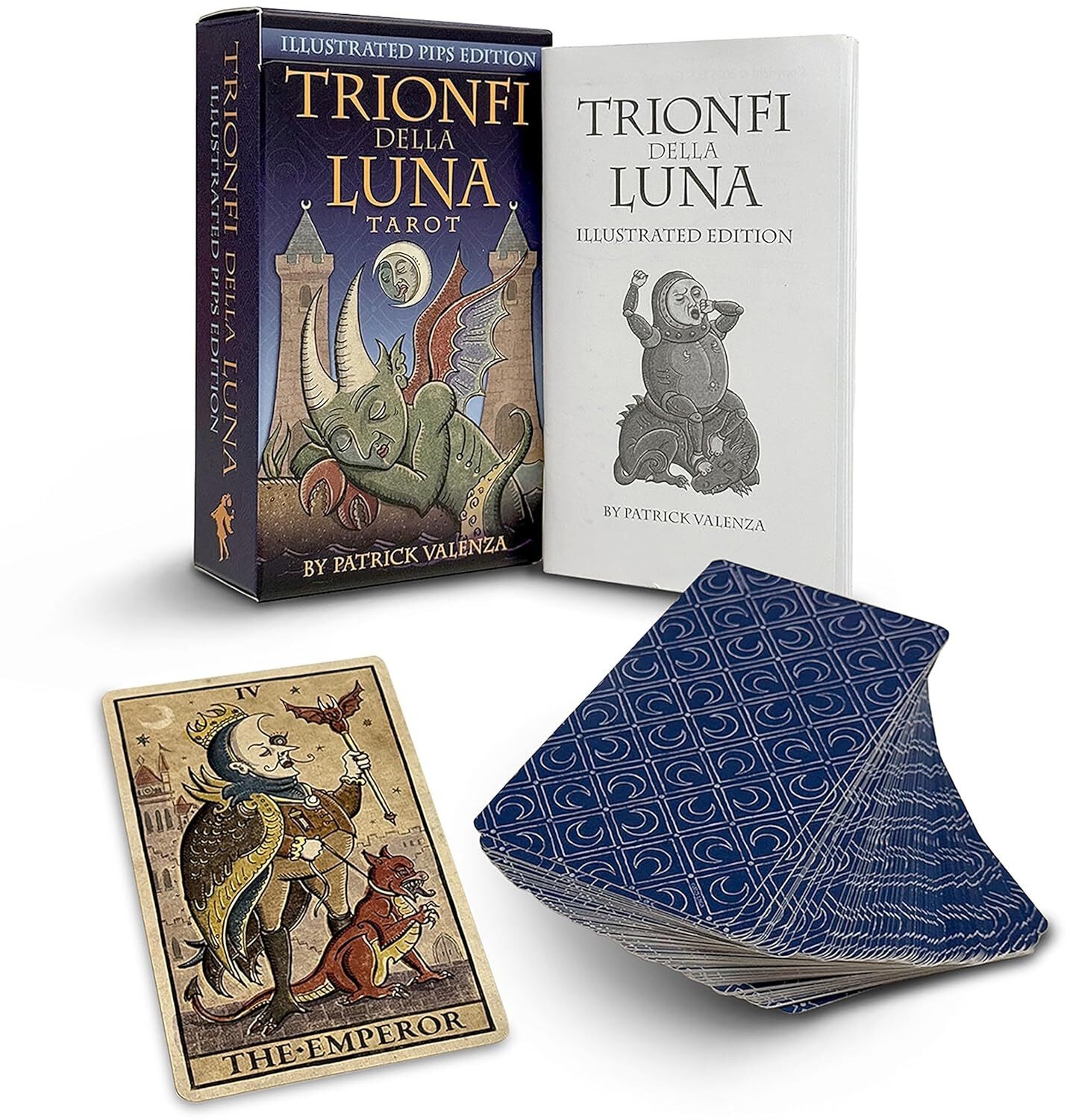 Authentic Trionfi Della Luna Tarot Deck US Games With Guidebook