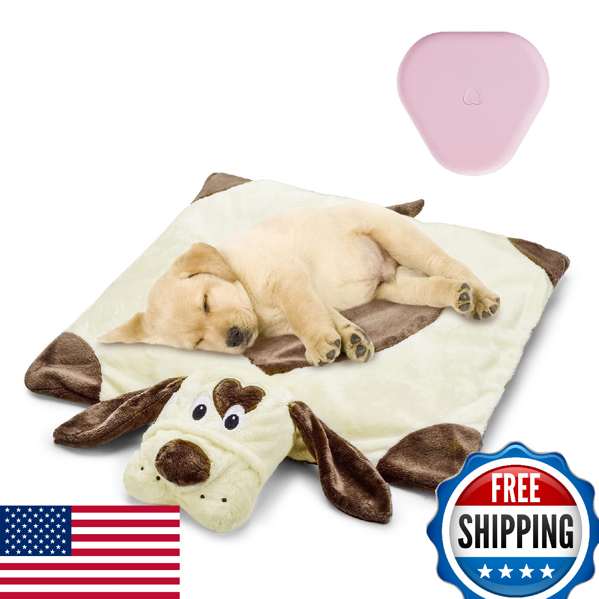 Moropaky Puppy Heartbeat Toy for Anxiety Relief, Crate Training & Sleep Aid
