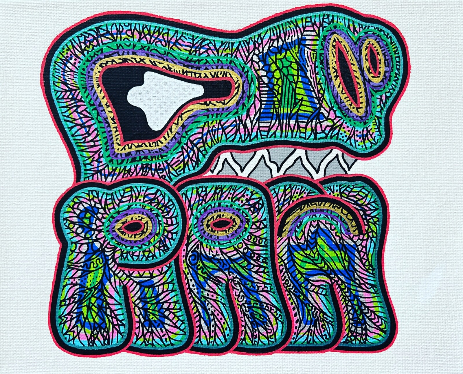 RAW HEAD #54 1of1 NFT, The RAW HEADs Collection by RabidArtWork.