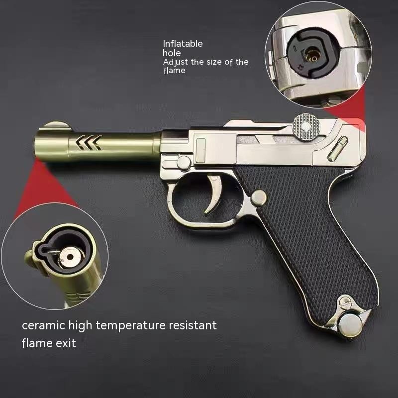 Straight Windproof Inflatable Gun Lighter