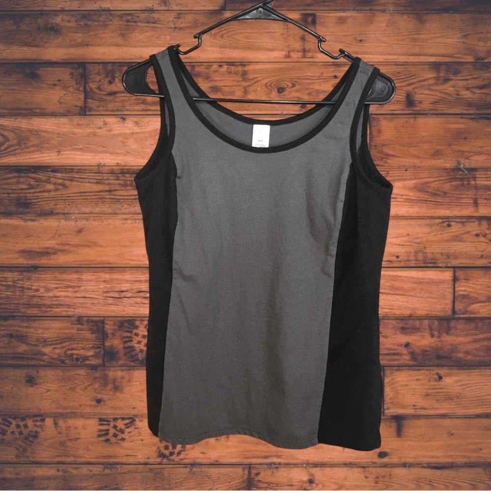 Grey & Black Tank Top Medium