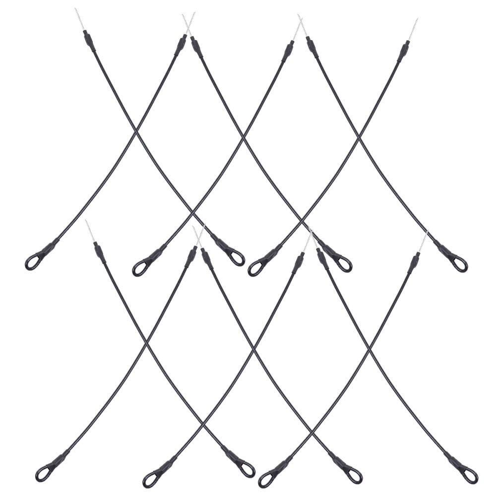 100PCS Anti-theft Lanyards Wire Loop for Loss Prevention Systems Black