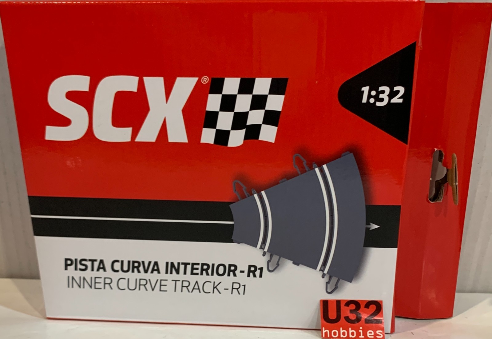 Scalextric U10301X200 Curve Inner 2 Pieces Original-Wos-Advance