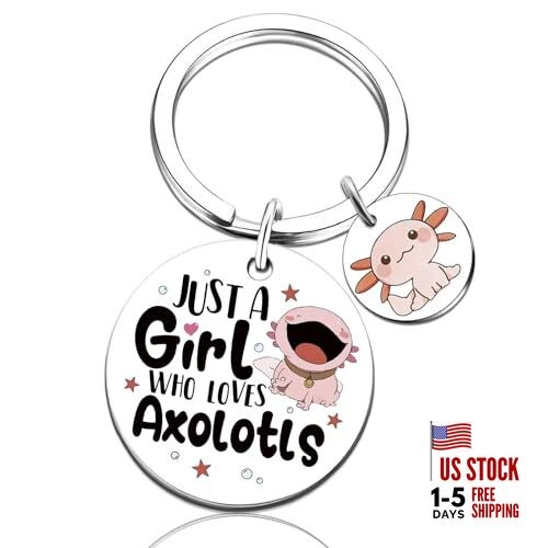Axolotl Keychain Axolotl Gifts for Girls Cute Axolotls Birthday Decorations 