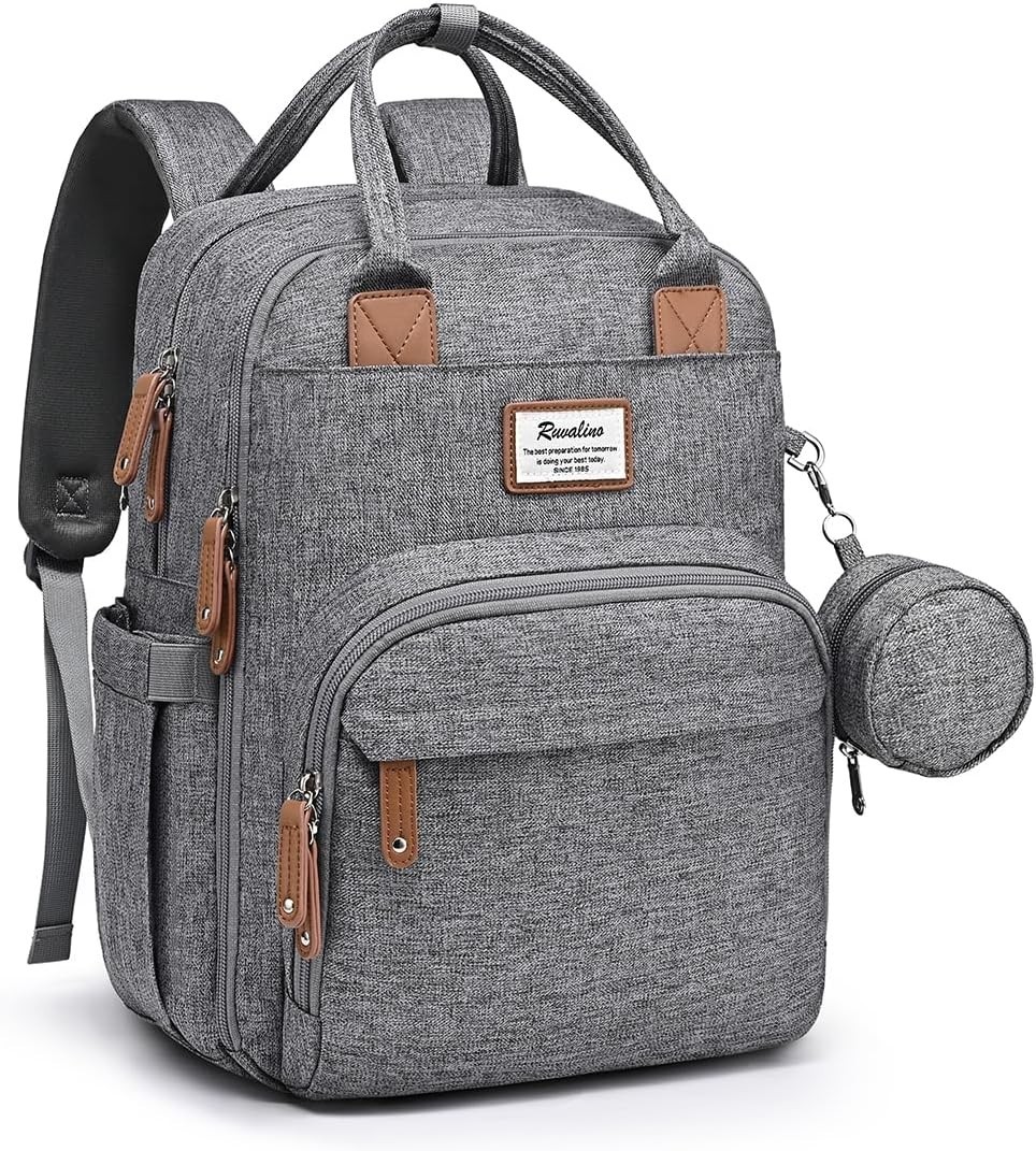 Diaper Bag Backpack-Multifunction Travel Baby Diaper Bag W/ Changing Pad