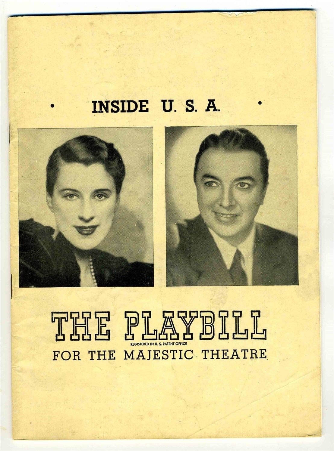 Playbill Inside U S A 1948 Beatrice Lilly Jack Haley Carl Reiner Lewis Nye 