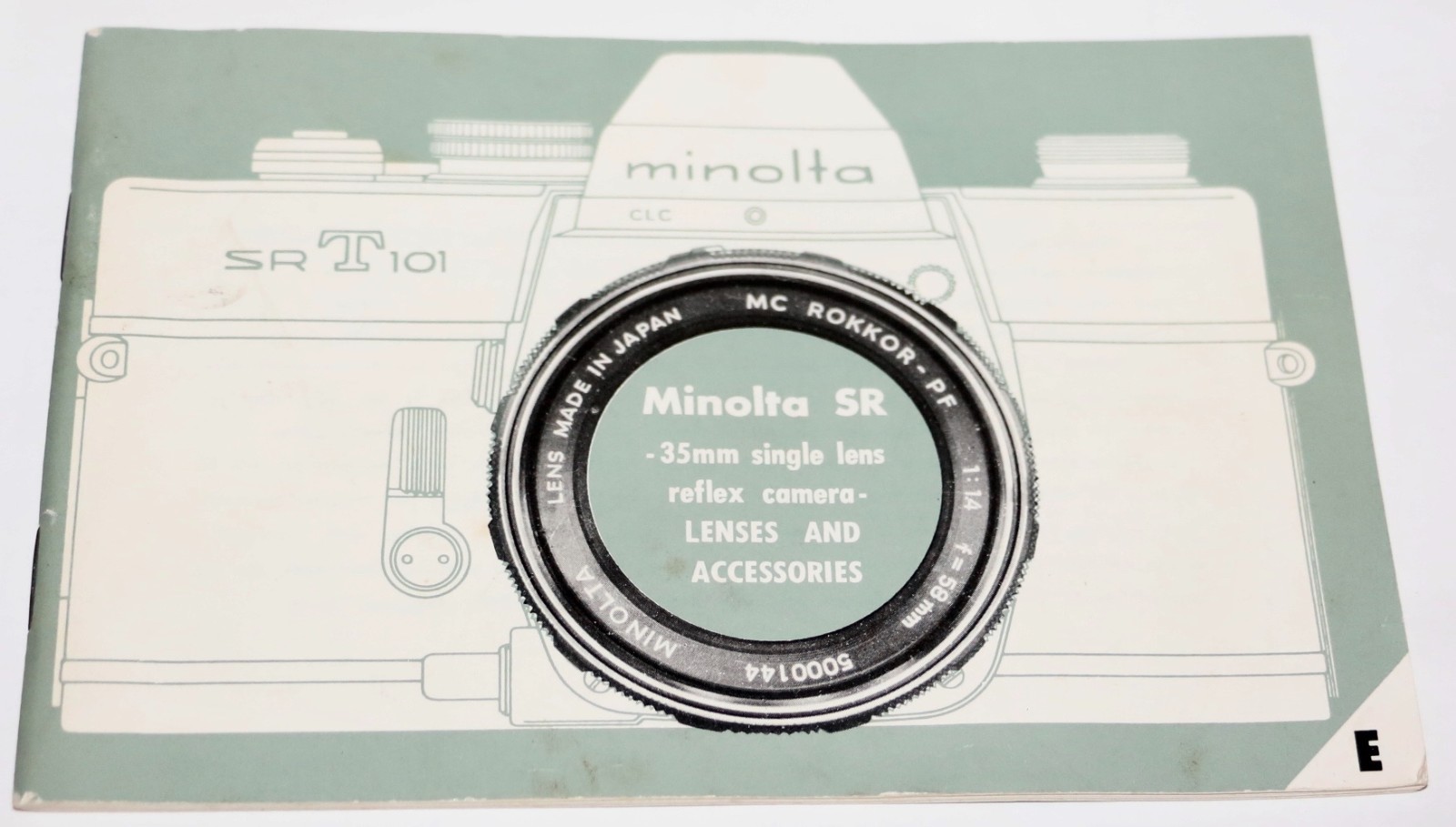 Minolta SR-T  101 Original Instructions In English Free USA Shipping VERY NICE