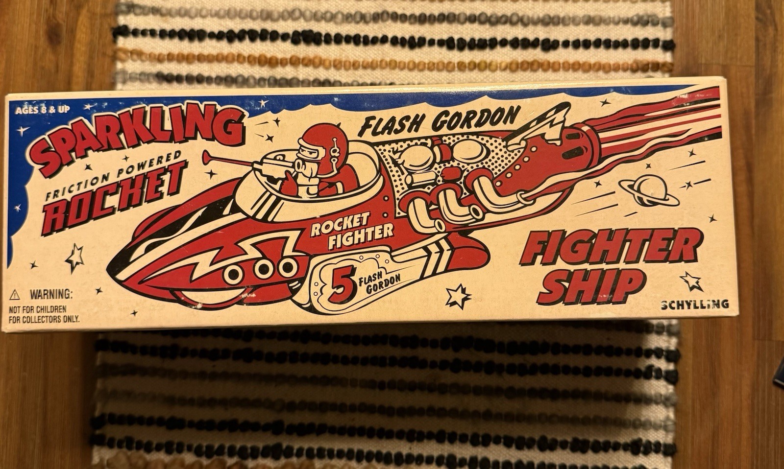 Flash Gordon Sparkling Friction Rocket Fighter Ship Schylling 2004 Boxed