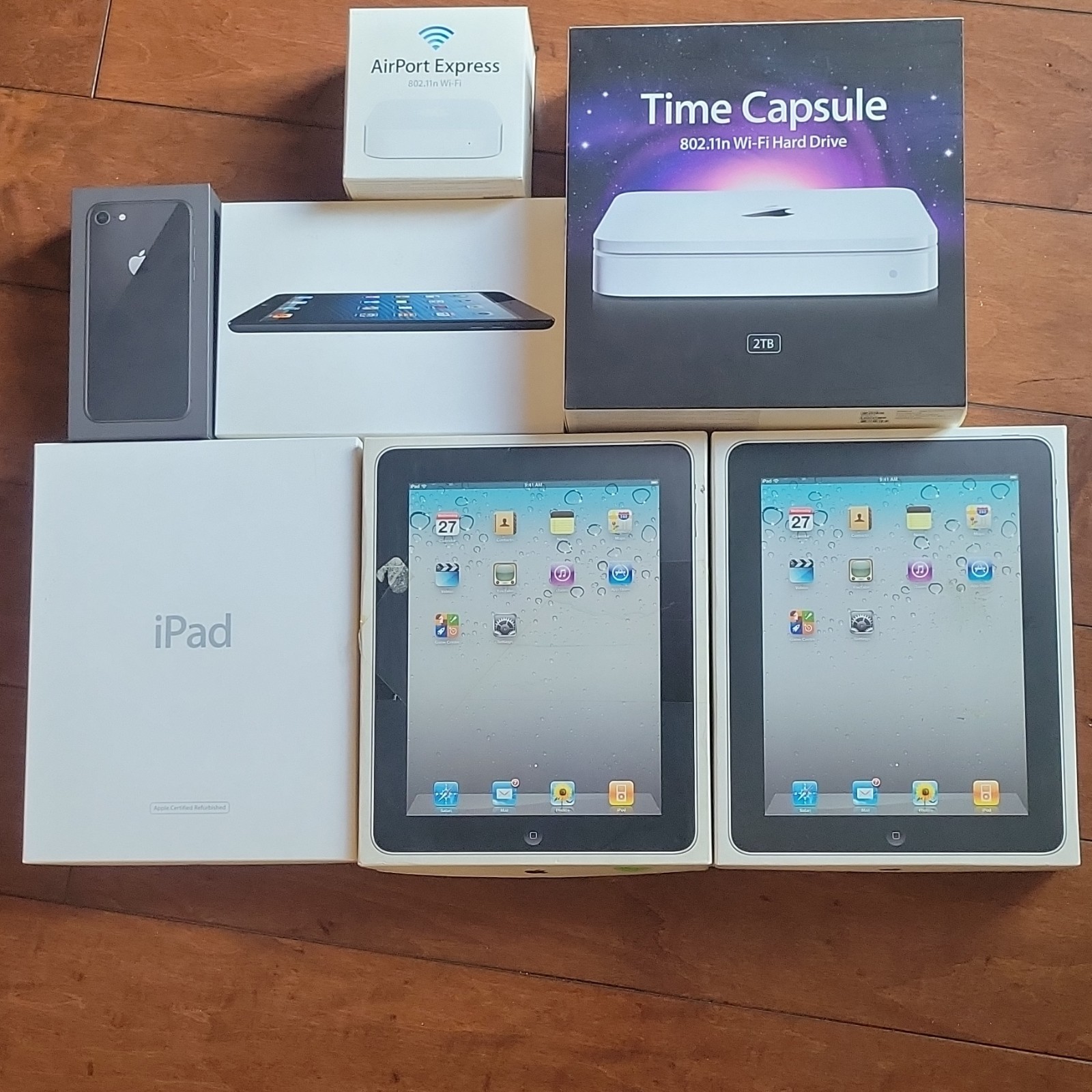 Empty boxes Apple iPad, iPhone, AirPort Express, Time Capsule Mixed Lot 