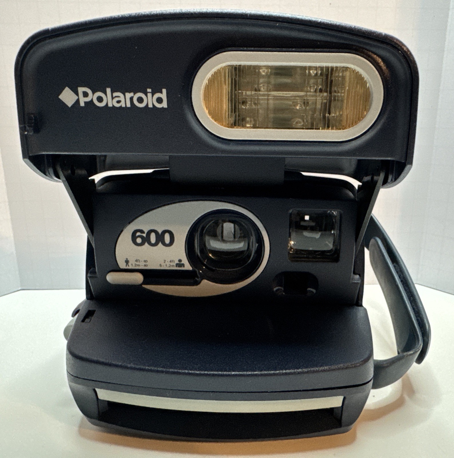 Polaroid 600 Instant Film Camera Navy Blue Untested