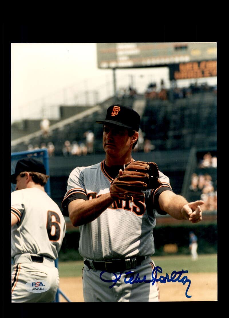 Steve Carlton PSA DNA Signed 8x10 Photo Autograph Giants