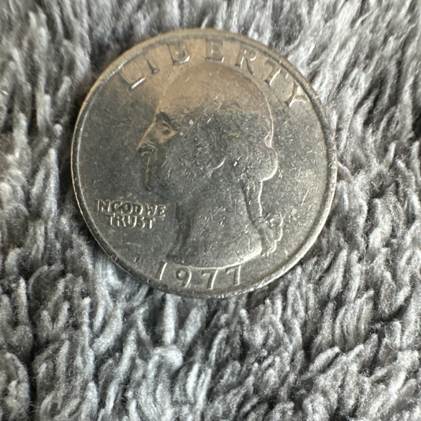 1977 Washington Quarter Dollar Circulated Copper 25C US Coin