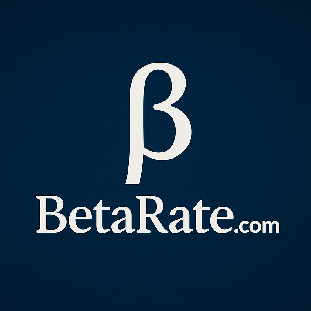 BetaRate.com - Premium 2-Word .COM Domain Name Beta Rating Software Finance