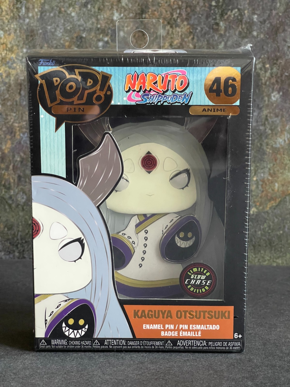 Funko Pop Pin - KAGUYA OTSUTSUKI #46 *Glow CHASE* Naruto Limited Edition