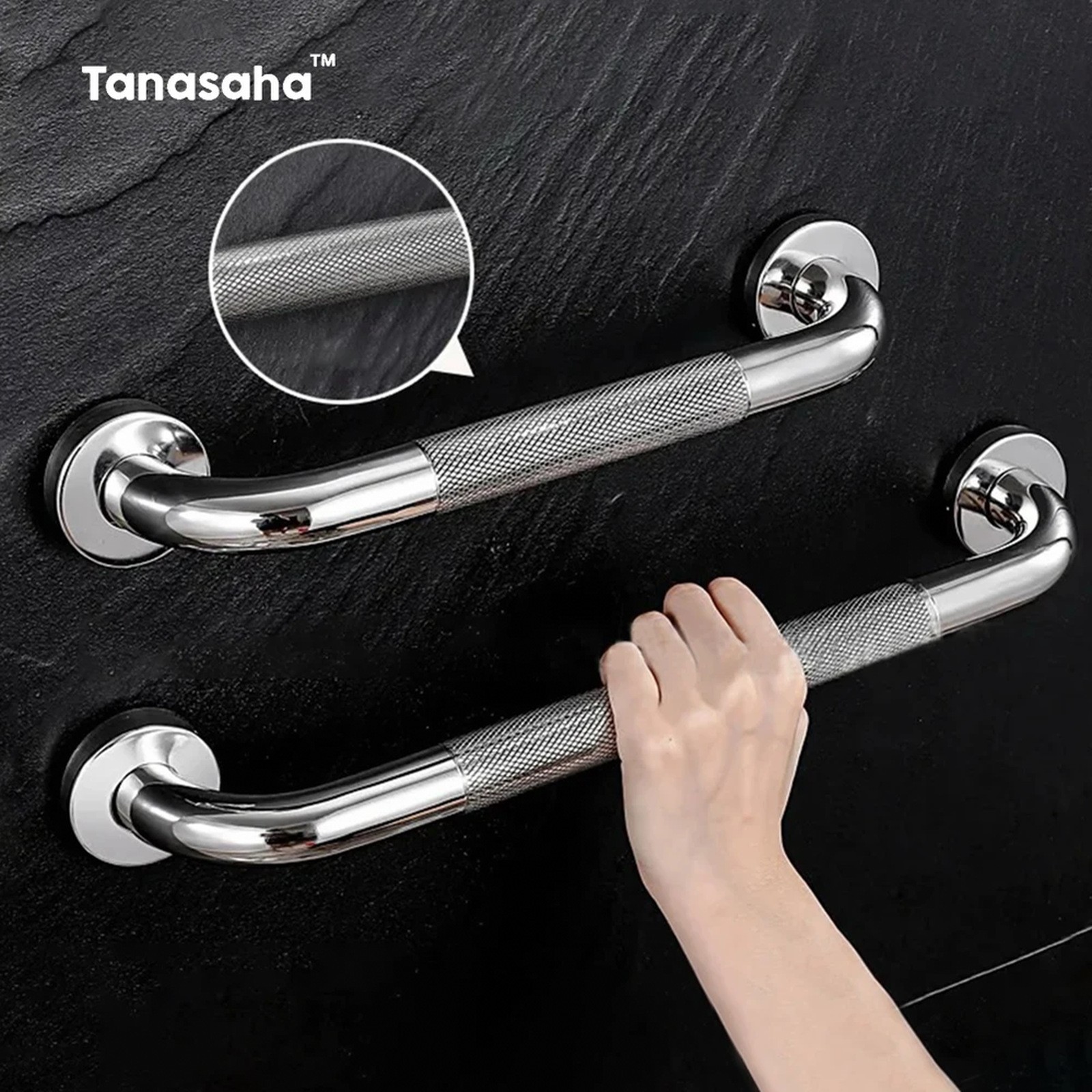Stainless Steel Handrail Grab Bar Bathroom Tub Toilet Anti Slip Shower Safety