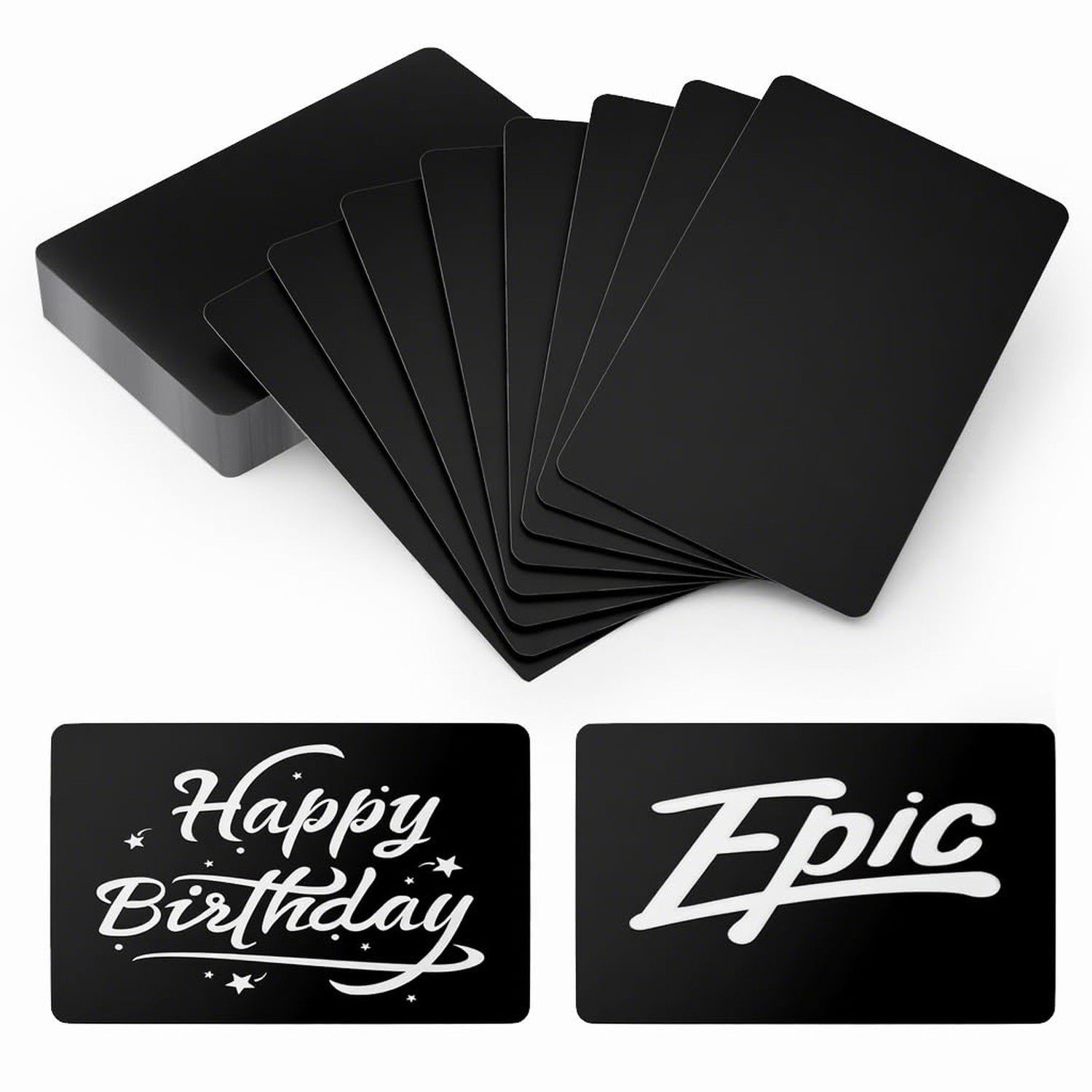 50 Pcs Metal Business Card Blanks Laser Engraving Premium Aluminum Sheet Mult...