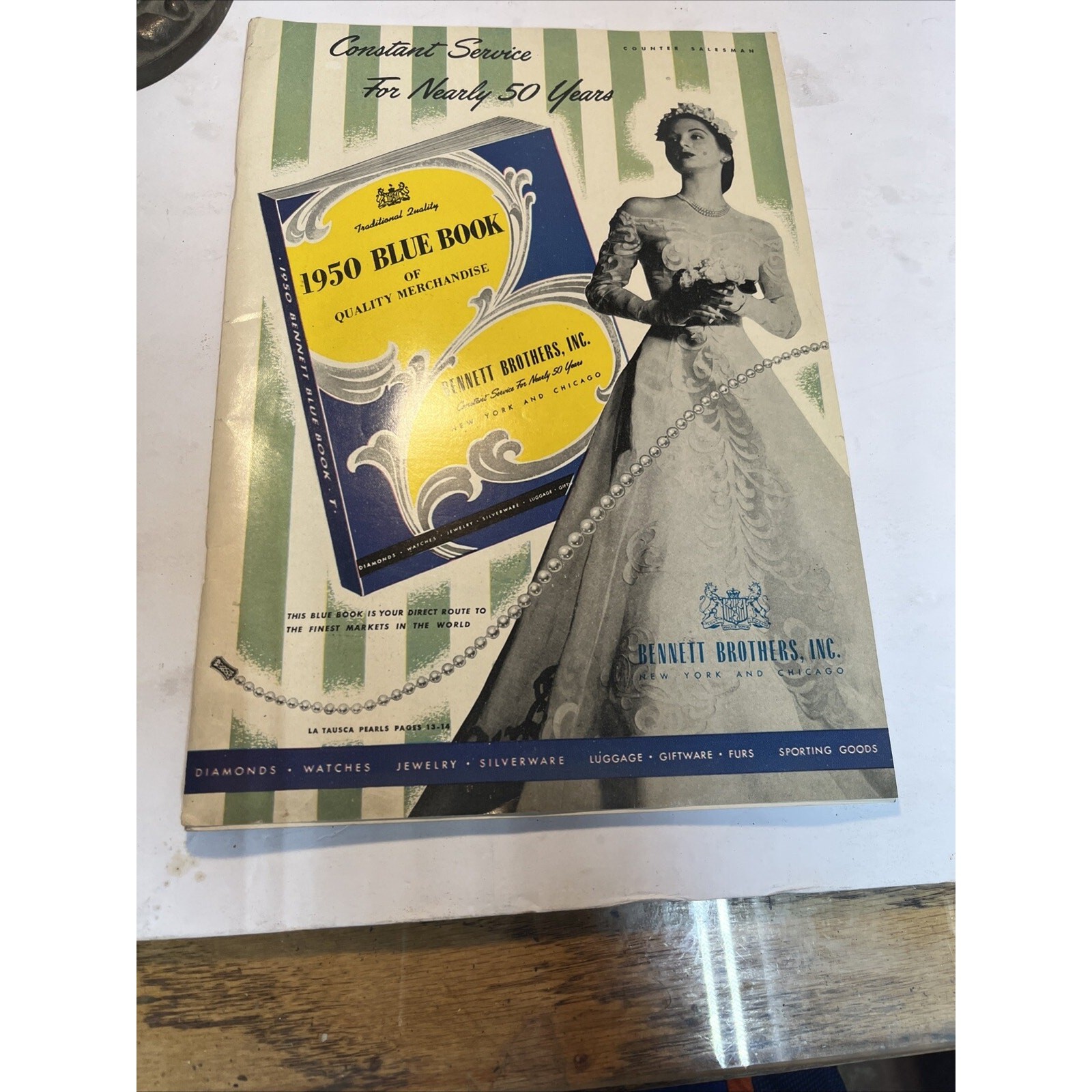 VINTAGE BENNETT BROTHERS BLUE BOOK OF QUALITY MERCHANDISE 1950 Counter Salesman