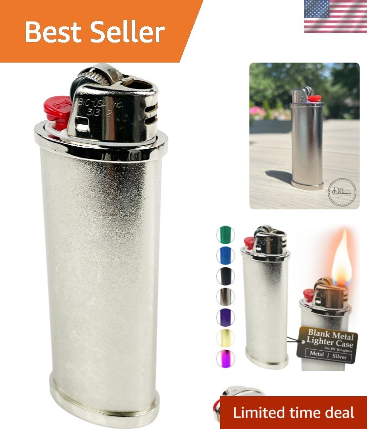 Metal Lighter Case Cover fits BIC Standard J6 Lighter EZ  Lighter Heavy Duty ...