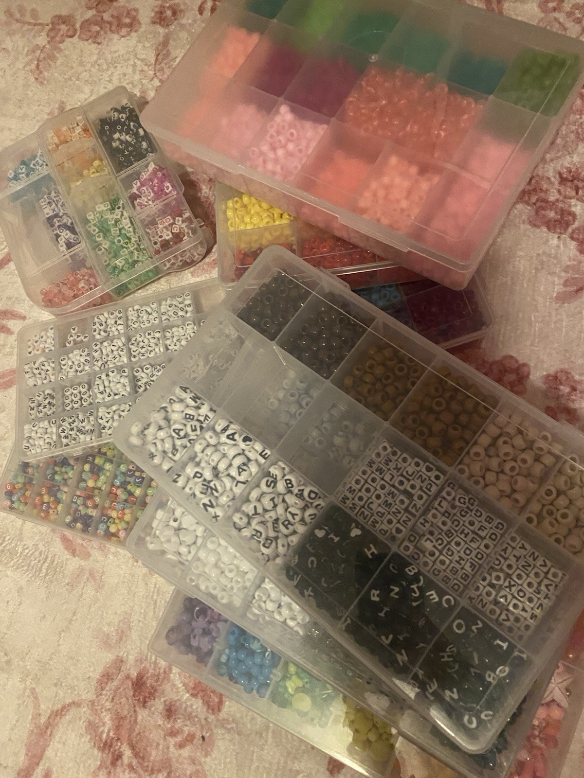 Multicolor assorted rainbow bead lot