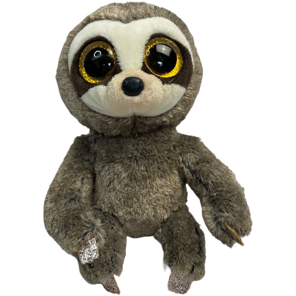 TY Beanie Baby Dangler Brown Sloth Stuffed Animal Toy