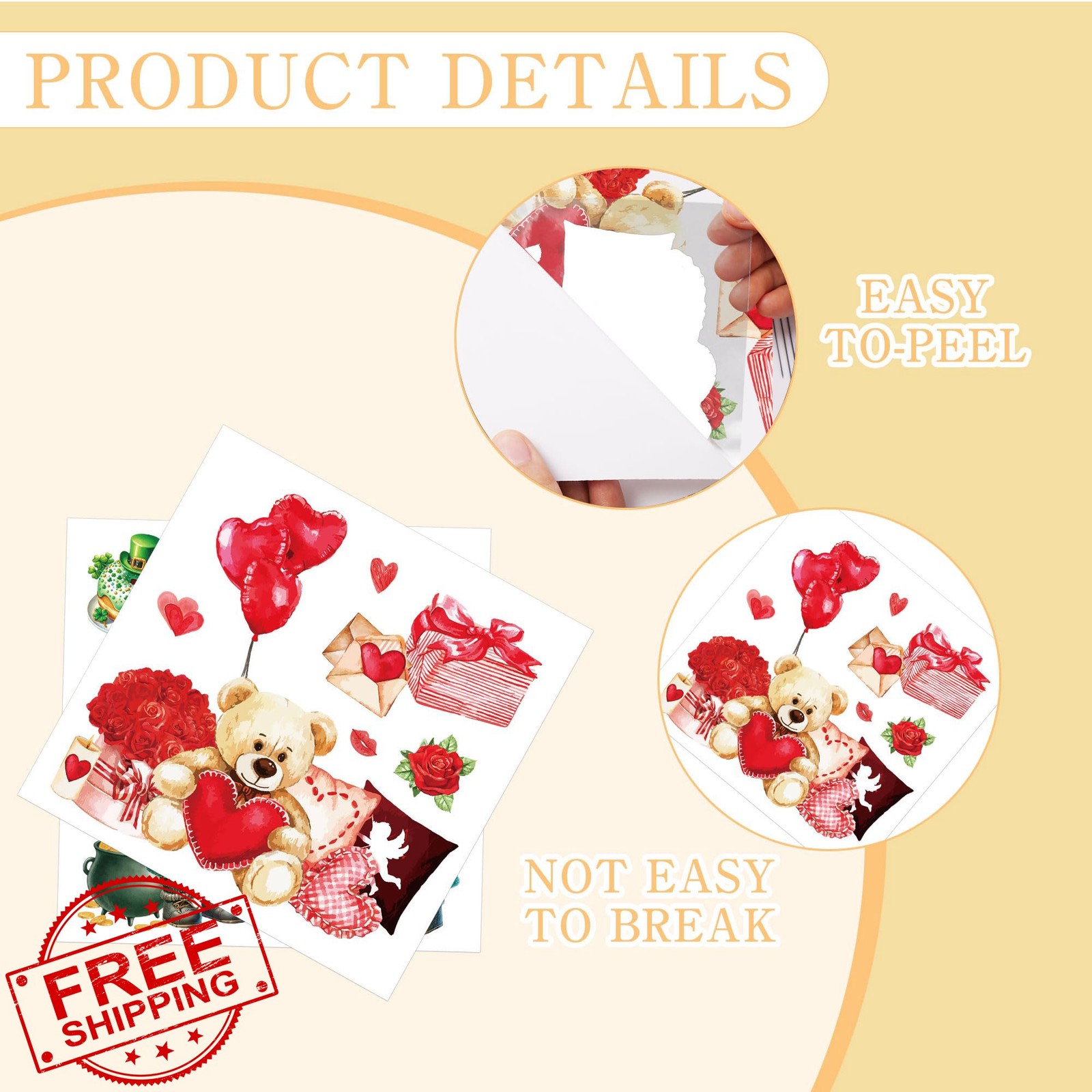 12pc 6x6" Rub On Transfers Wood Furniture Glass Crafts Watercolor Decals