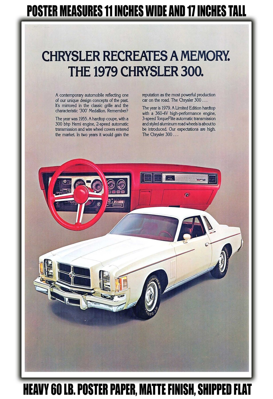 1979 Chrysler 300 - 11x17 Poster
