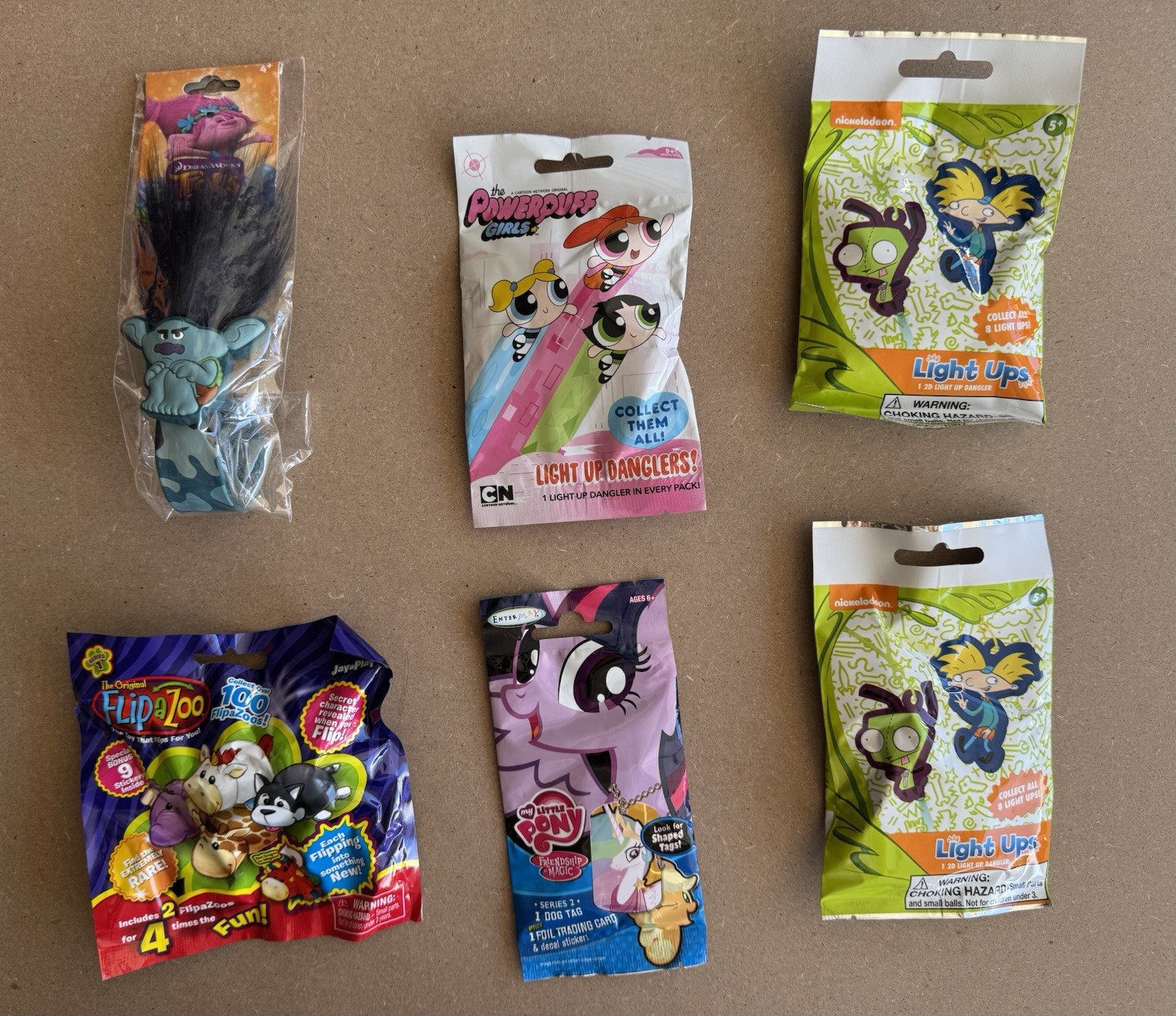 Slap Bracelet Blind Bag Lot Nickelodeon My Little Pony Powerpuff Girls Trolls