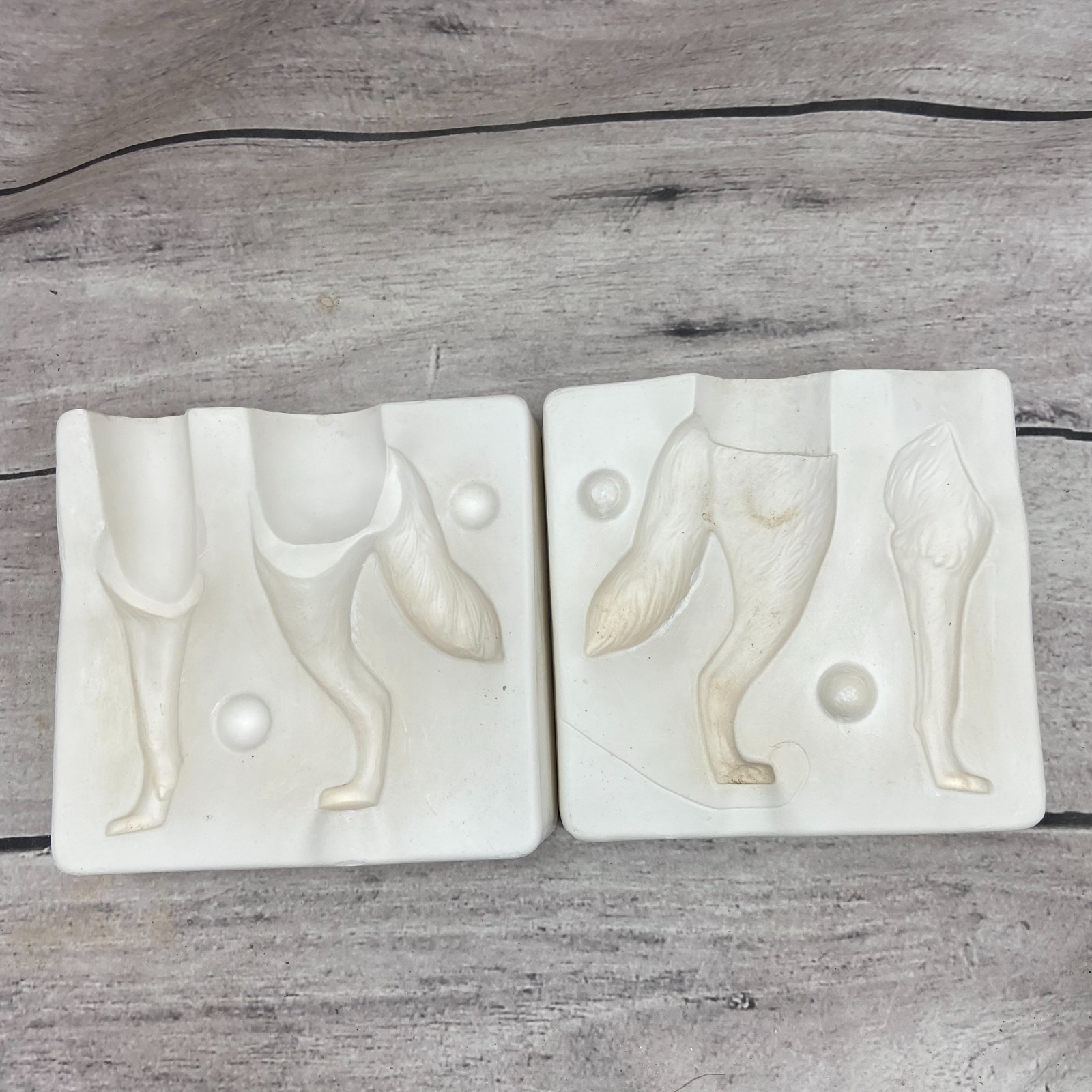 Provincial Ceramic Casting Mold Wolf Leg And Tail #P-792 B