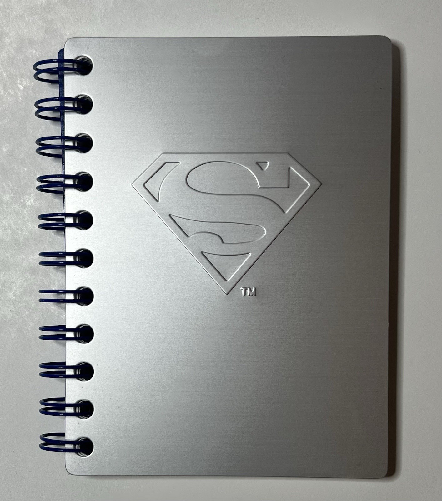 DC Comics Superman Metal Cover Blank Spiral Journal 1997 Promotional