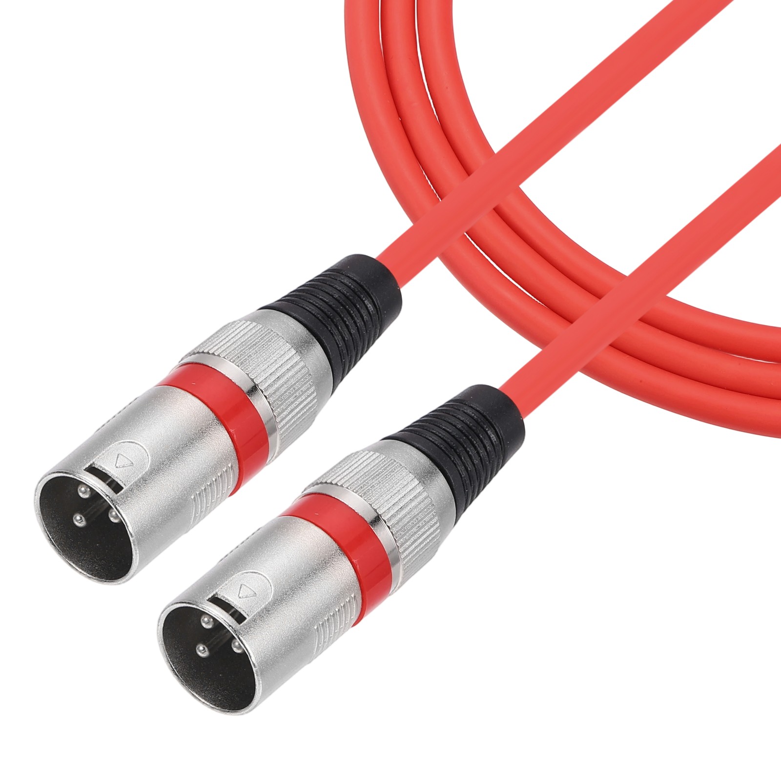 16ft 3 Pin XLR Male to Male Mic Cable XLR Audio Professional Adapter, Red