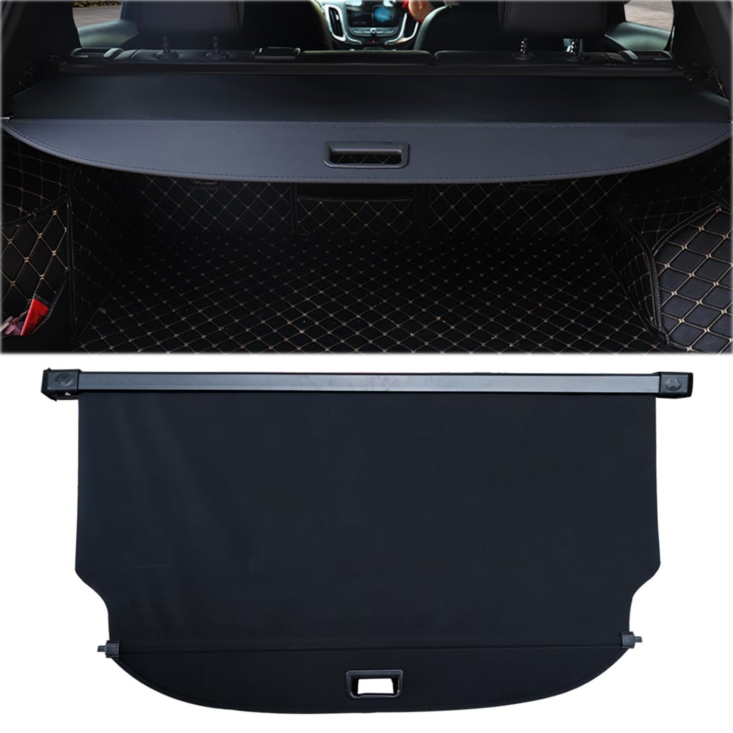 Rear Cargo Cover Compatible with Chevy Equinox&GMC Terrain, Retractable Trunk...