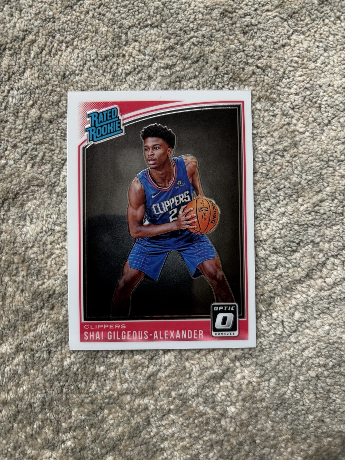 2018-19 Panini Donruss Optic Rated Rookie Shai Gilgeous-Alexander #162 Clippers