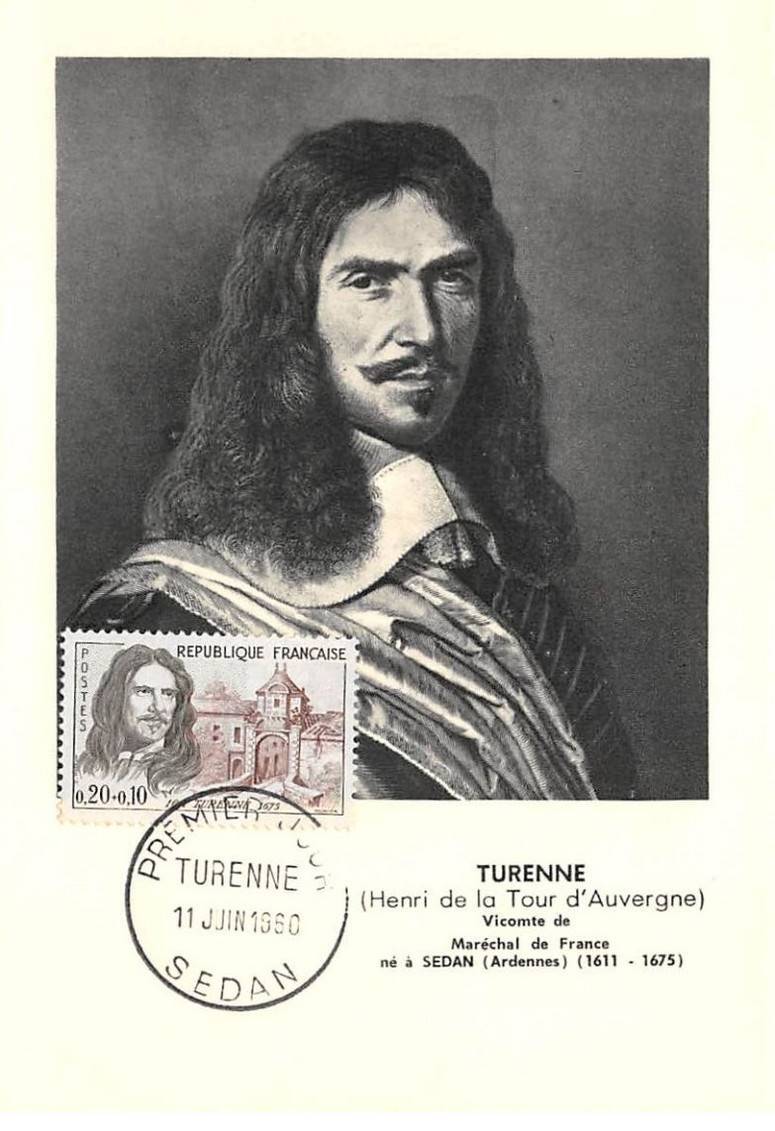 Maximum Card - FRANCE - COR12793 - 11/06/1960 - Henri De La Tour D'Auvergne T
