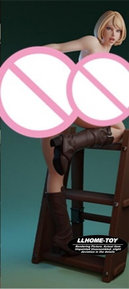 1/24 Scale Blonde Girl Full Resin 3d Print Model Kit Unpainted GK Statue Figure