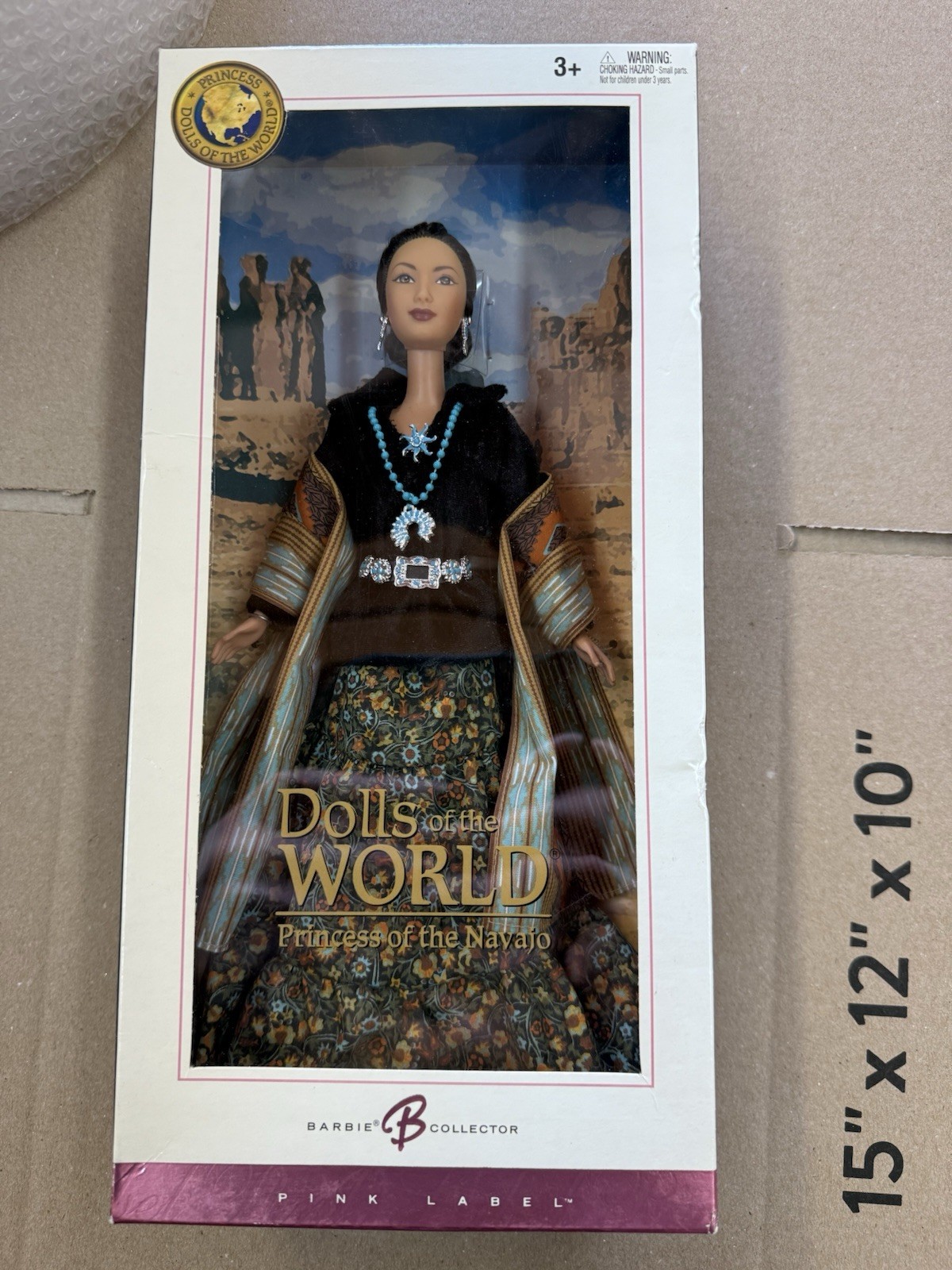 PRINCESS OF THE NAVAJO BARBIE DOLL DOTW DOLLS OF THE WORLD 2004 MATTEL B8956 NIB