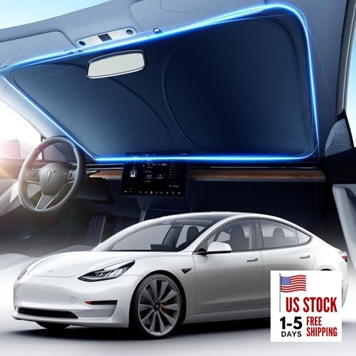 [2025 Upgrade]  Windshield Sun Shade Car, [100% Sun Bolck & UV Small