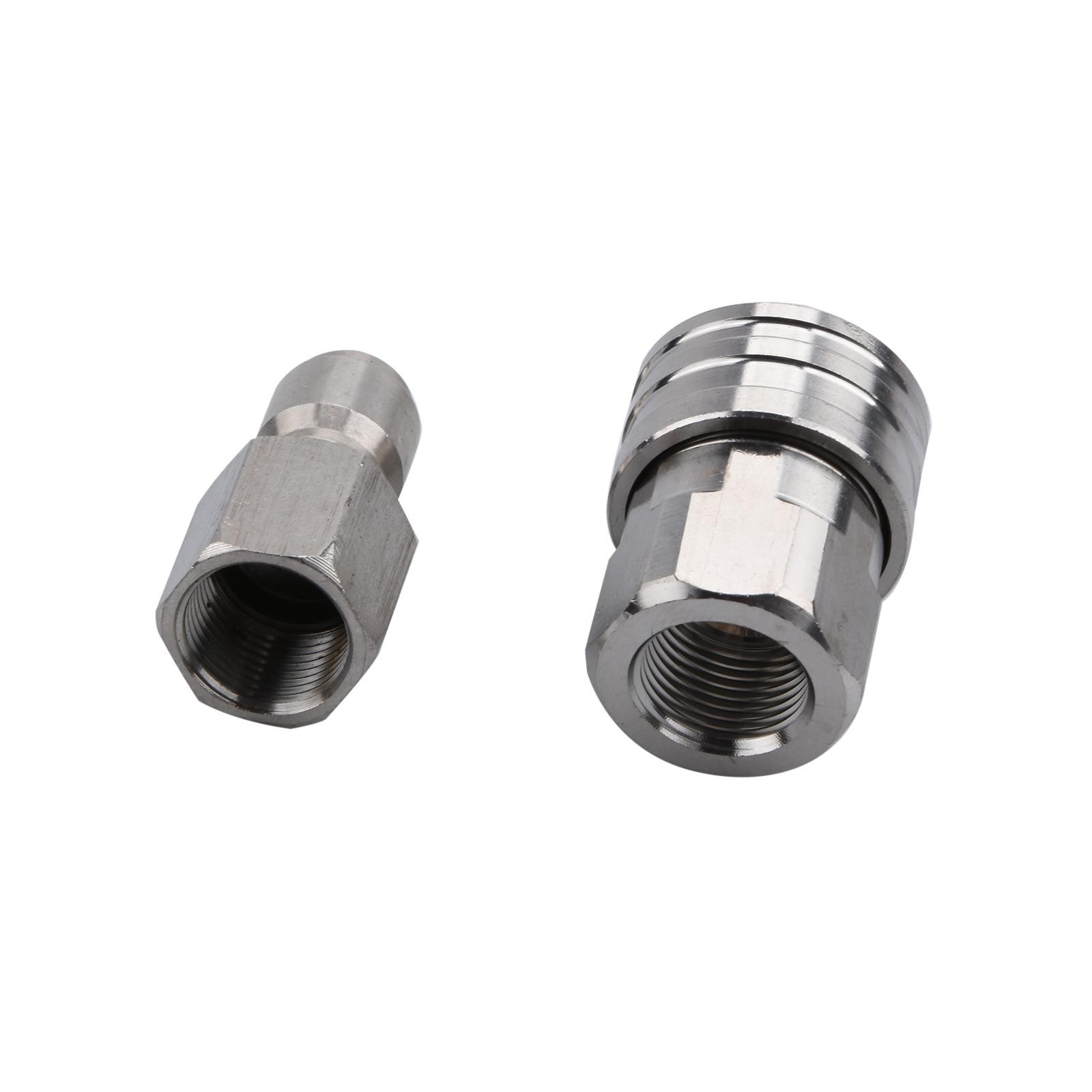 Stainless Steel Pressure Washer Adapter Set Swivel to 3/8 inch Quick Connect