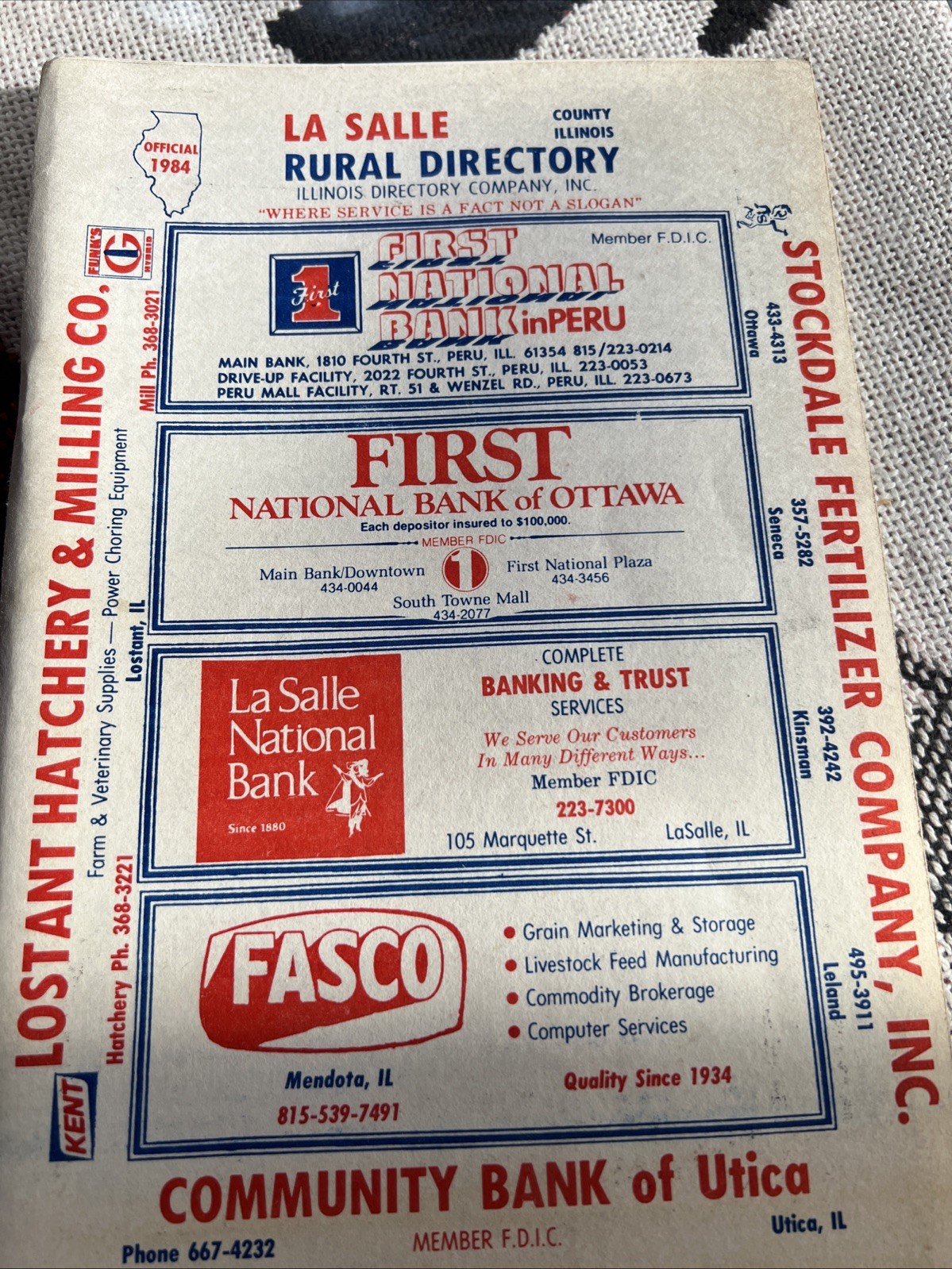 Lasalle Rural Directory 1984