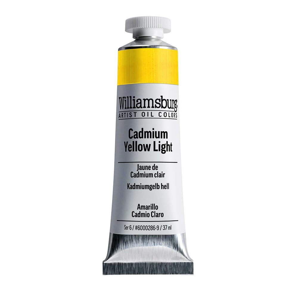 Williamsburg GOLDEN Artist Oil, Cadmium Yellow Light, 37ml Tube, Professional