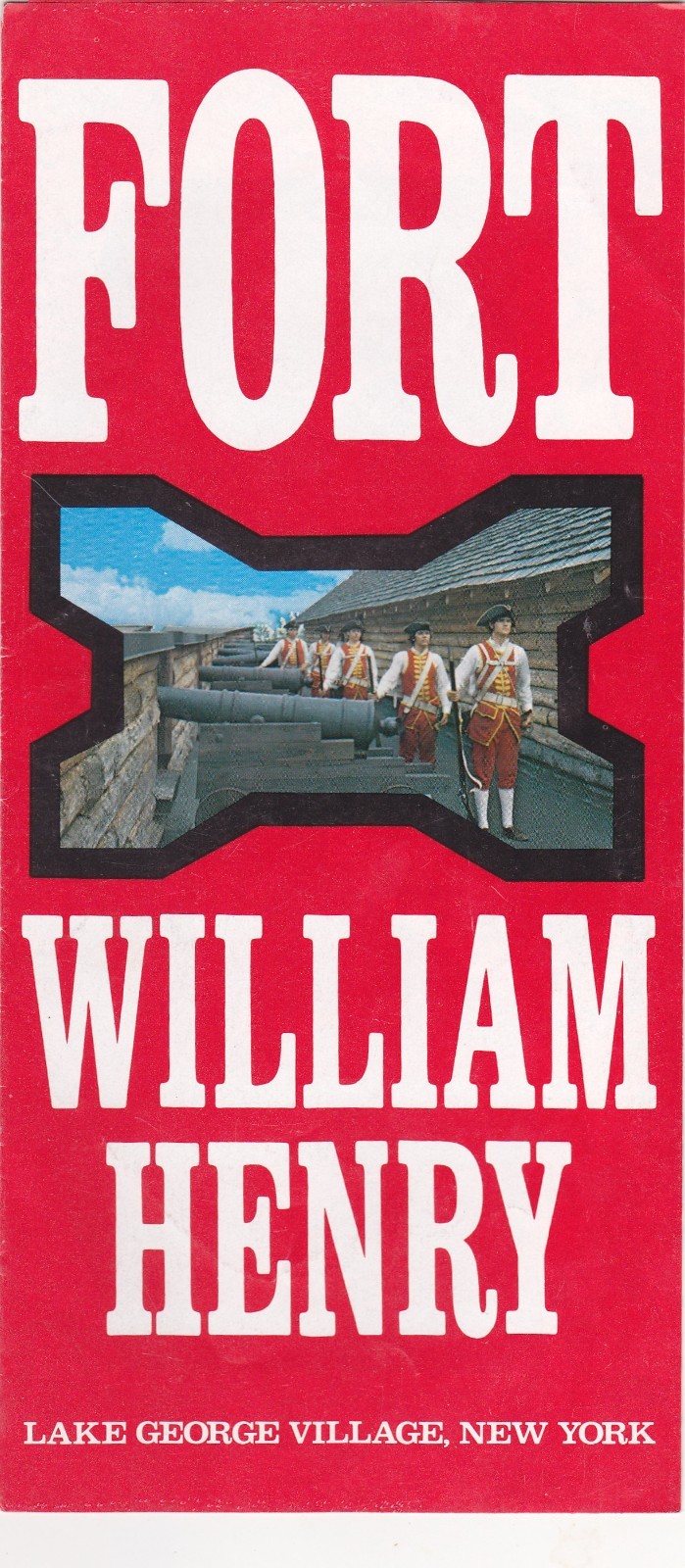 1970's Fort William Henry Lake George New York Brochure