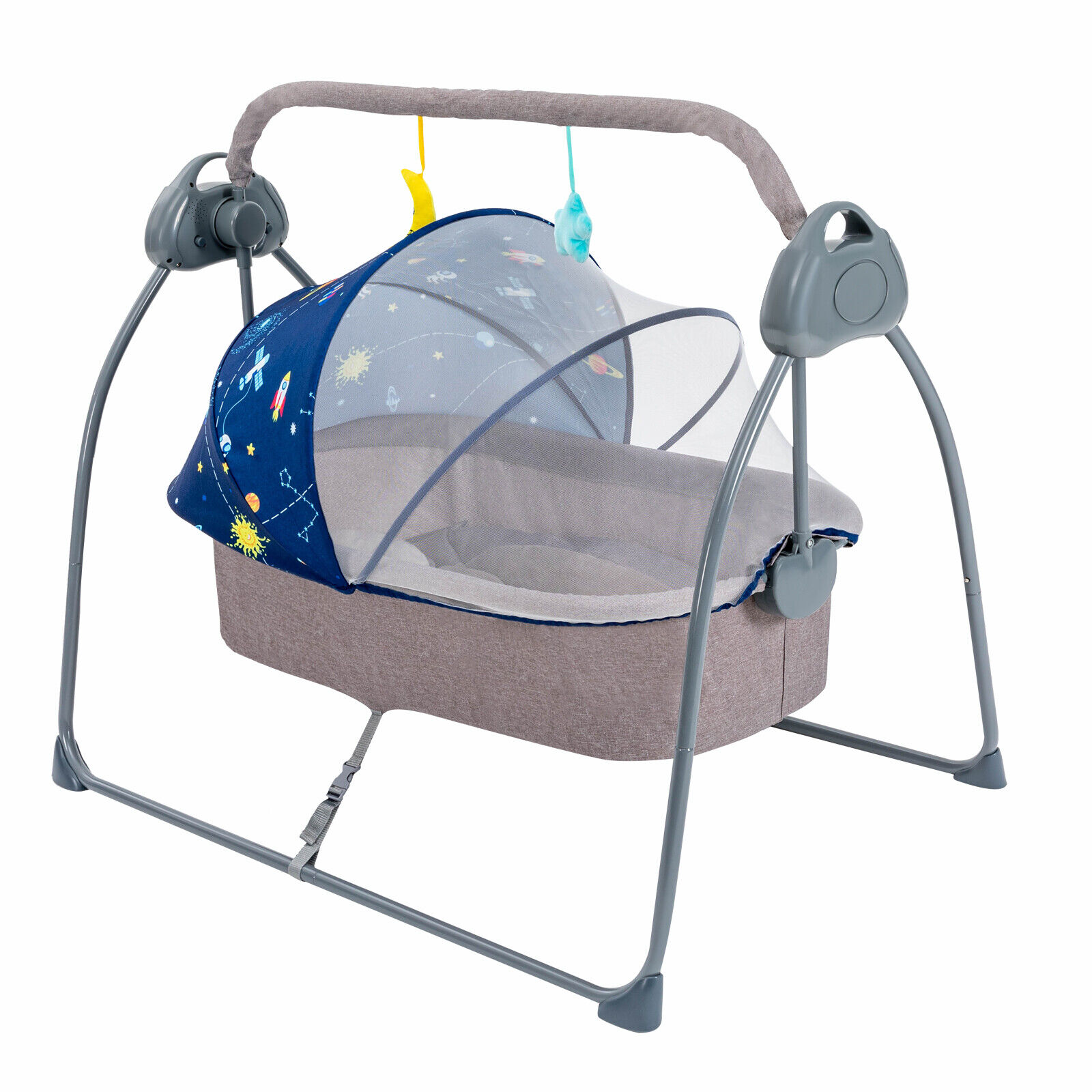 Electric Baby Cradle Swing with Bluetooth, Remote Control & Music