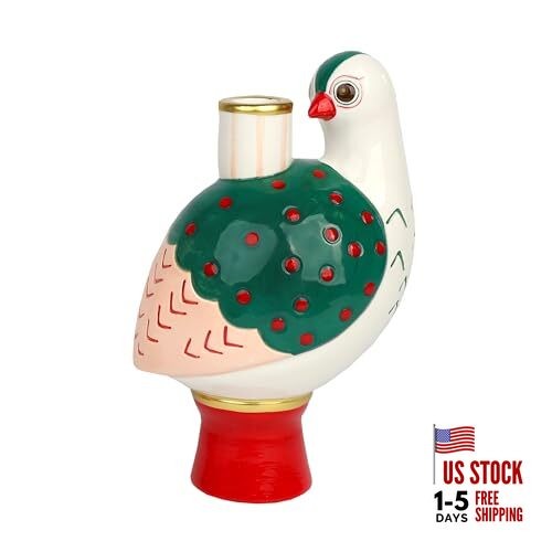  Ceramic Candle Holder for Candle Sticks Candlesticks Stand 7.8′′ Bird Shaped 