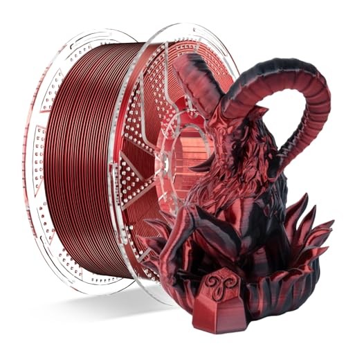  Conjure Silk Dual Color PLA 3D Printer B-Silk PLA-Dual Color Black Red-1kg