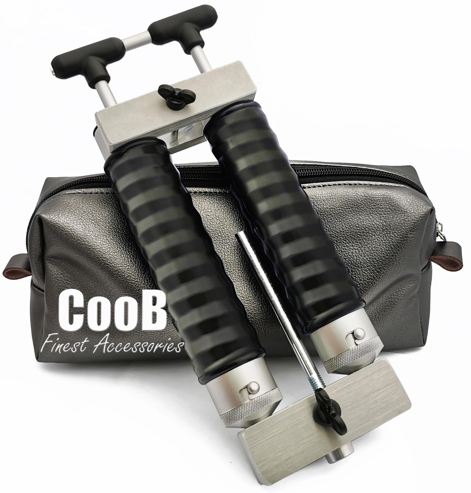 CooB Aluminium Dual Color Hand Kit Injector Mixing Set 2x4 oz for Soft Plasti...