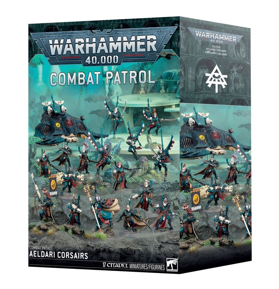 ⚔️1-CLK WARHAMMER 40K - AELDARI CORSAIRS COMBAT PATROL + 2x DARK REAPERS 3/21⚔️