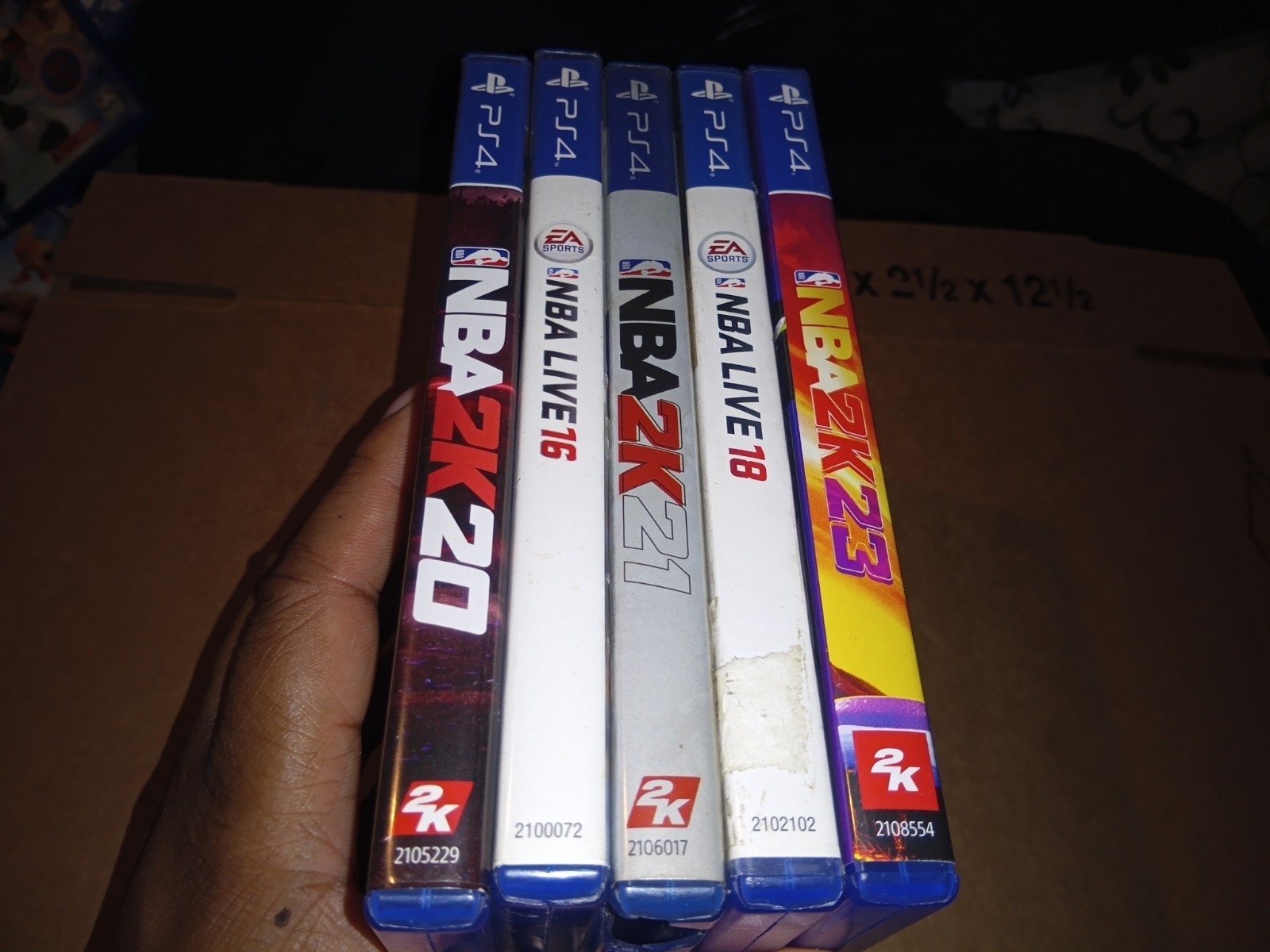 2K & EA Sports NBA PS4 Game Lot - NBA 2K20, 2K21, 2K23, Live 16, Live 18