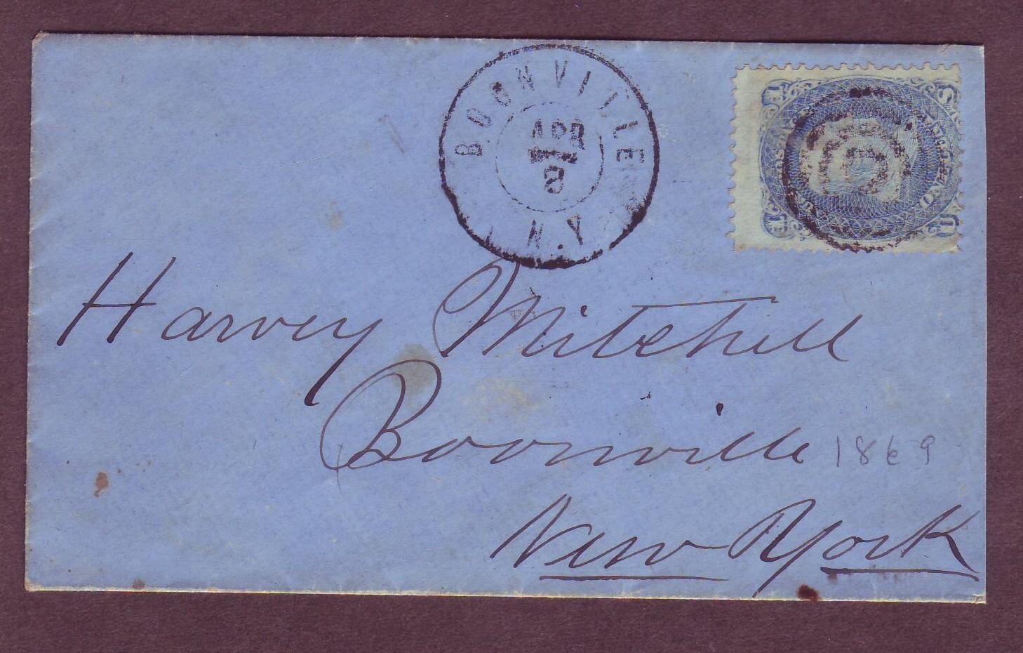 US# 92 - SCARCE GRILLED ISSUE on BOONVILLE, NY - DROP RATE Cover !!