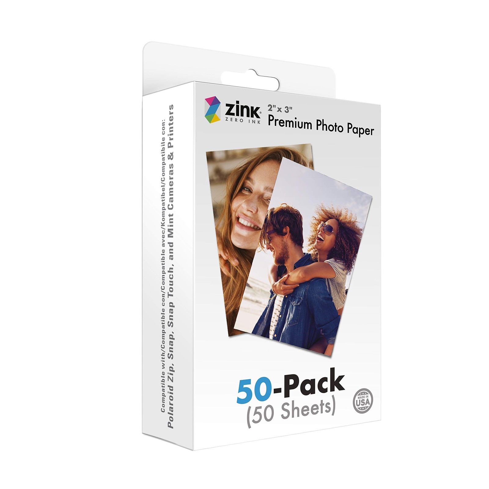 Zink 2"x3" Premium Instant Photo Paper (50 Pack) Compatible 50 Pack, Mint 